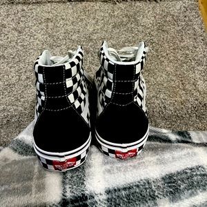 Mens Vans  High Tops black/white checkered size 101/2
